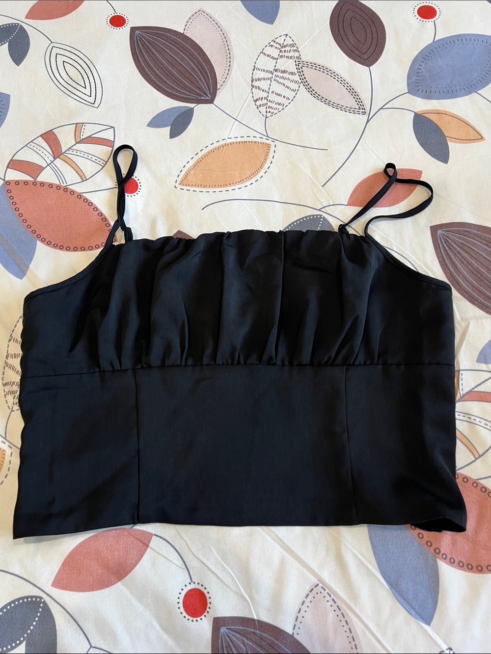 Dynamite Black Ruched Bandeau Camisole